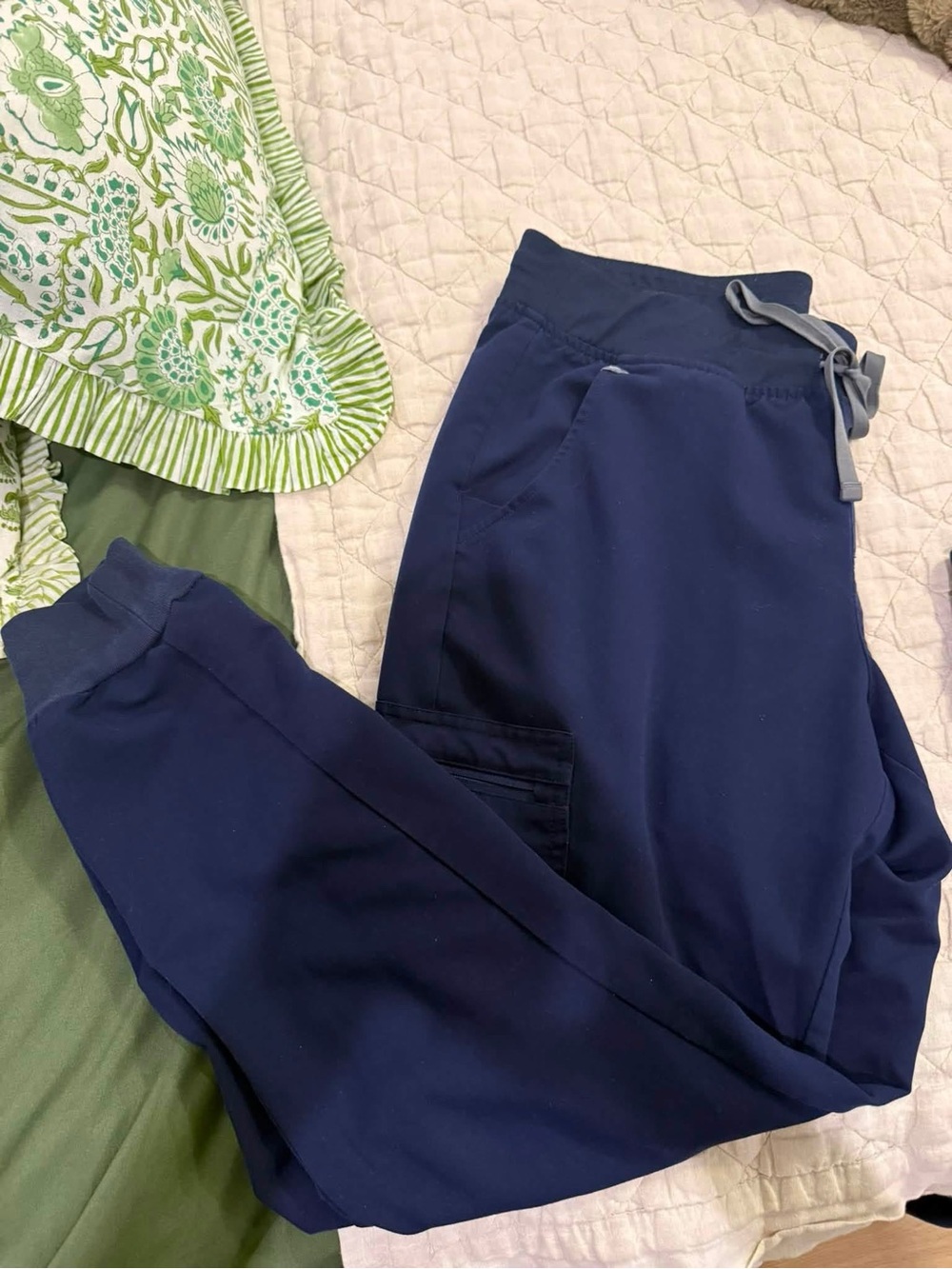 Figs Navy Blue Zamora joggers